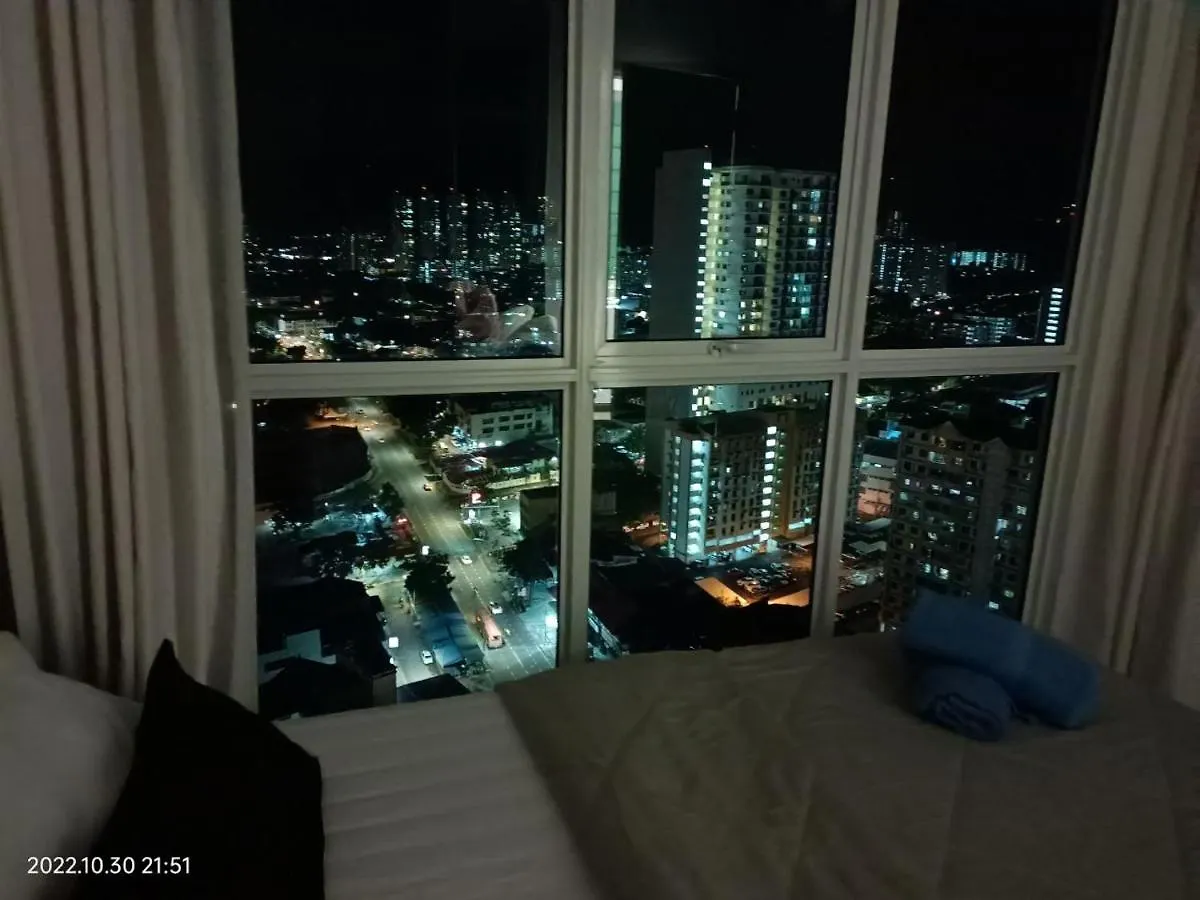 Apartment City Town Condo: Cozy Penang Retreat with Beautiful Views George Town