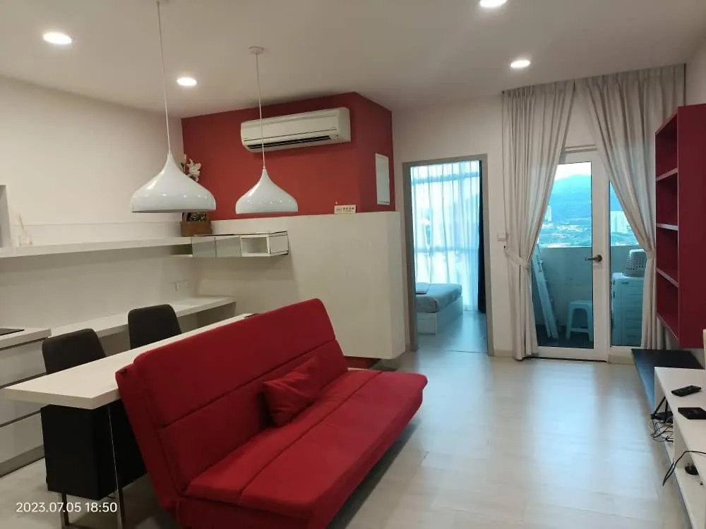 City Town Condo: Cozy Penang Retreat with Beautiful Views George Town Apartment